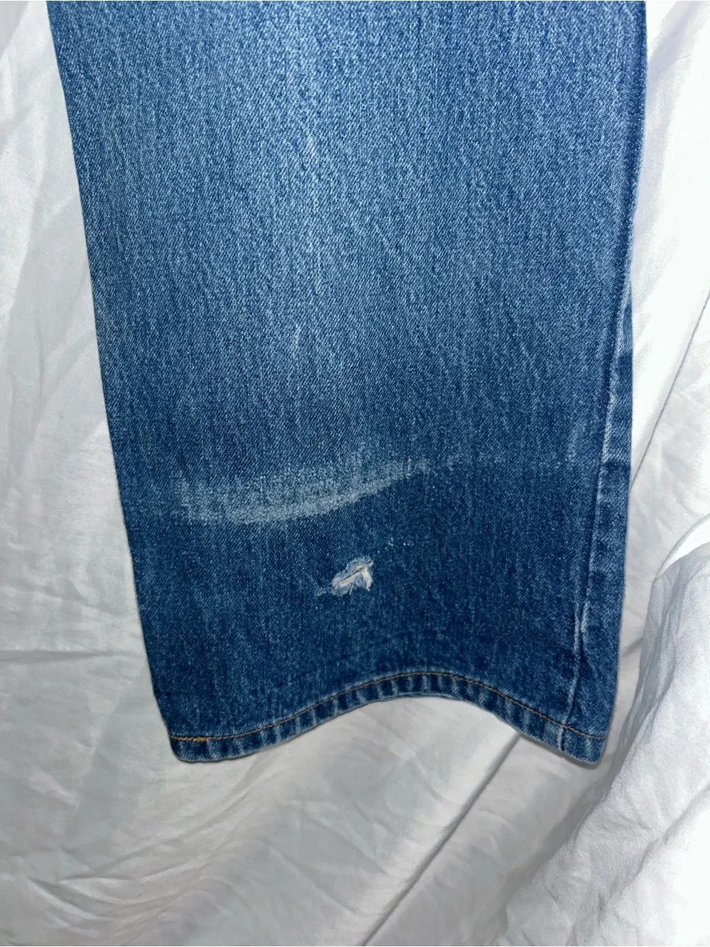 Vtg 1988 Levi's 517 Orange Tab Jeans Made in USA Bootcut Heavyweight Denim 39x31